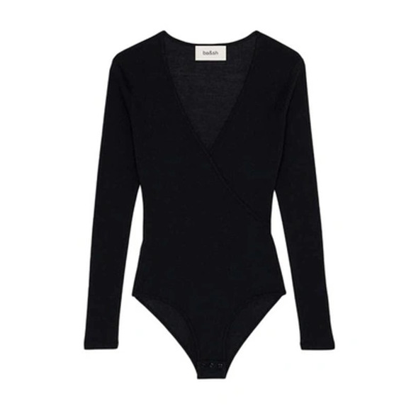 New ~ BA&SH ~ Celia Faux Wrap Bodysuit Size M MUST HAVE - Picture 9 of 10